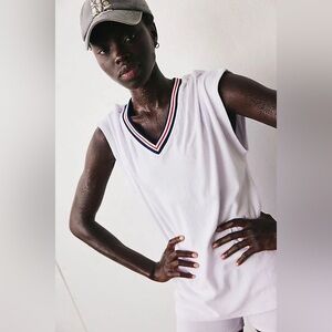 *NEW* FREE PEOPLE FP Movement Towel Terry Tunic Top and Shorts Set in White L